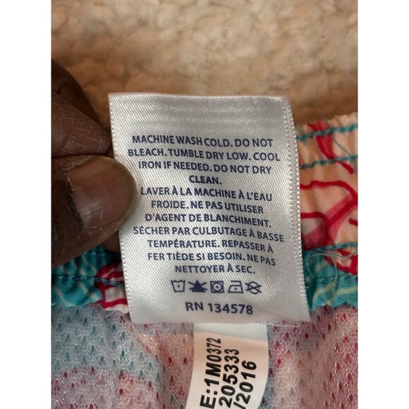 Mens Tropical Seashell Print Swim Trunks With Elastic Waist & Drawstring xl - Picture 10 of 16